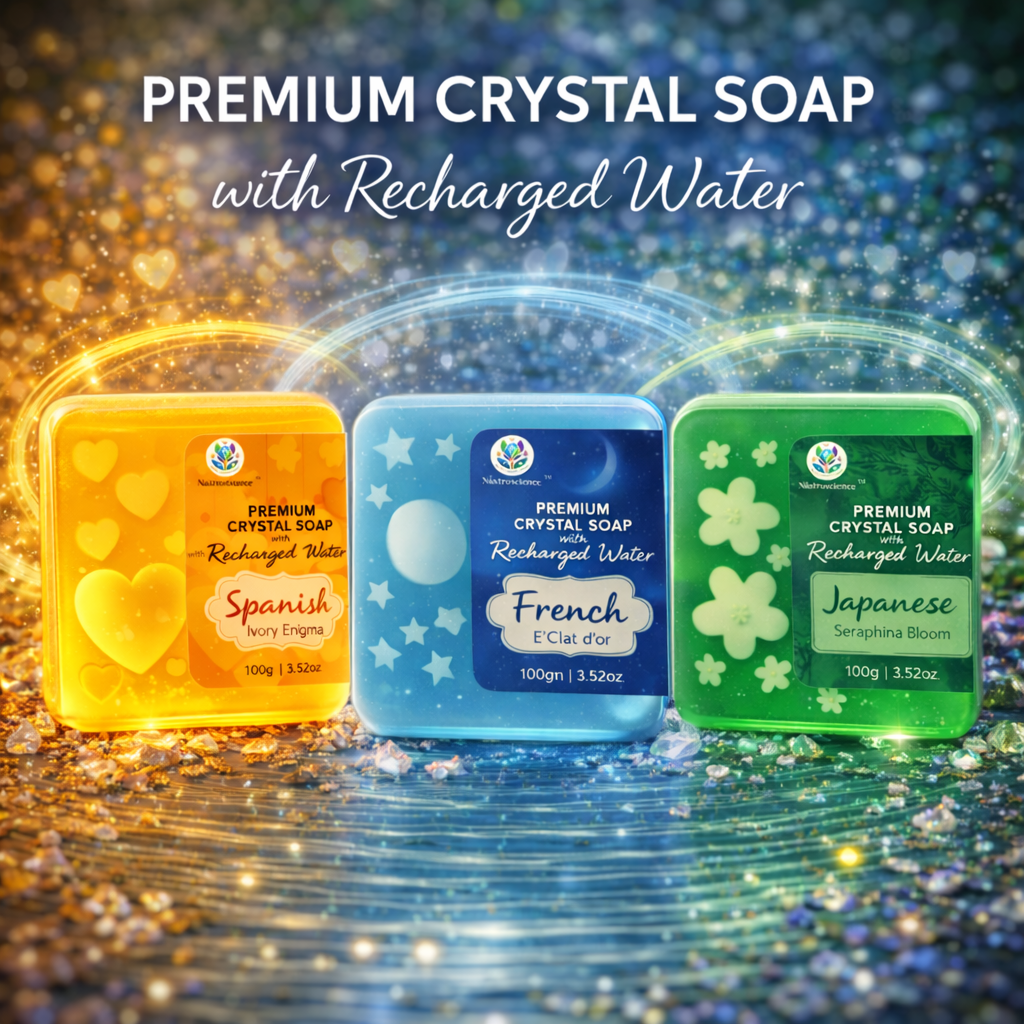 Mix combo of Premium Crystal Soap (Pack of 3)