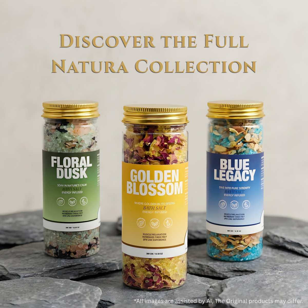 Golden Blossom Bath Salt - Nastroscience, view 8