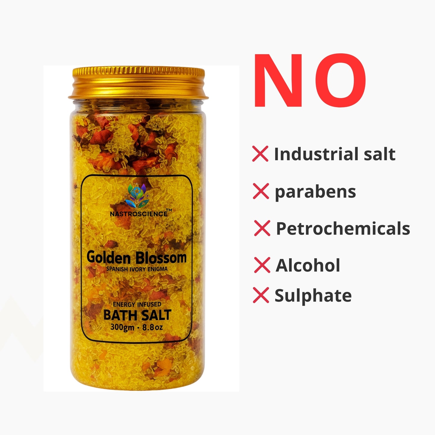 Golden Blossom Energy Infused Bath Salt (pack of 2)