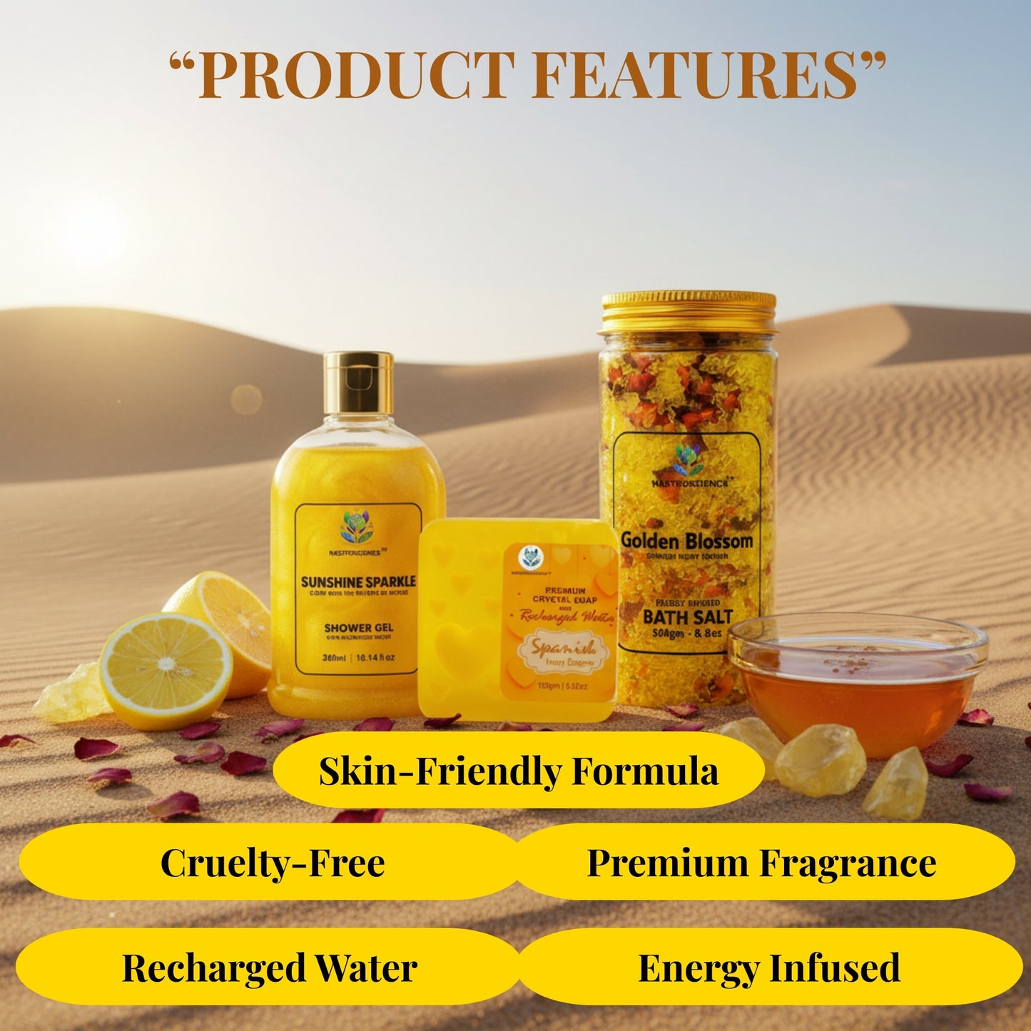 Nastroscience Golden Glow Luxury Ritual Kit