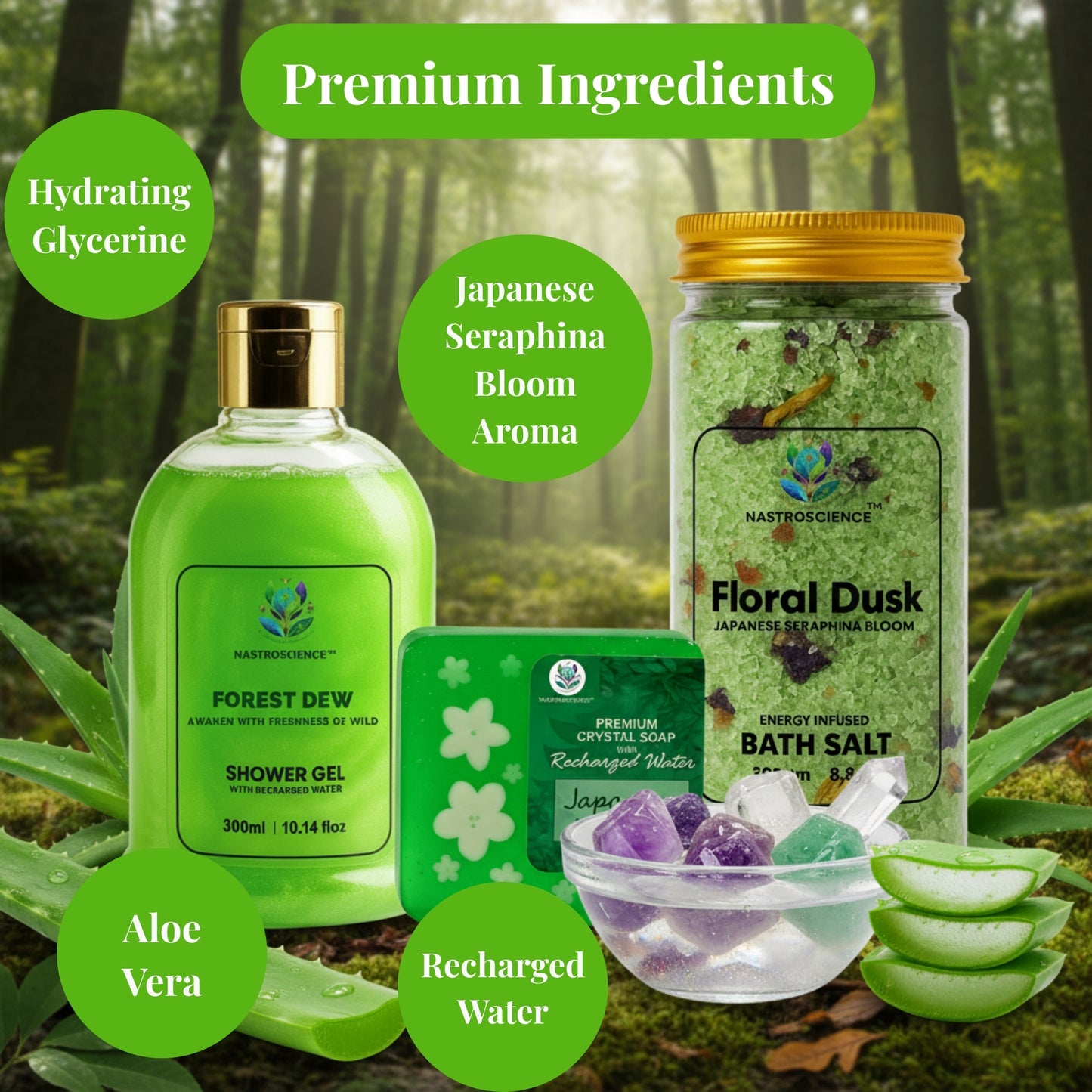 Nastroscience Forest Calm Luxury Ritual Kit
