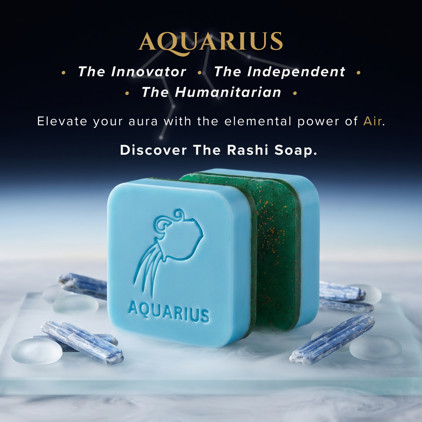 Aquarius Zodiac Soap