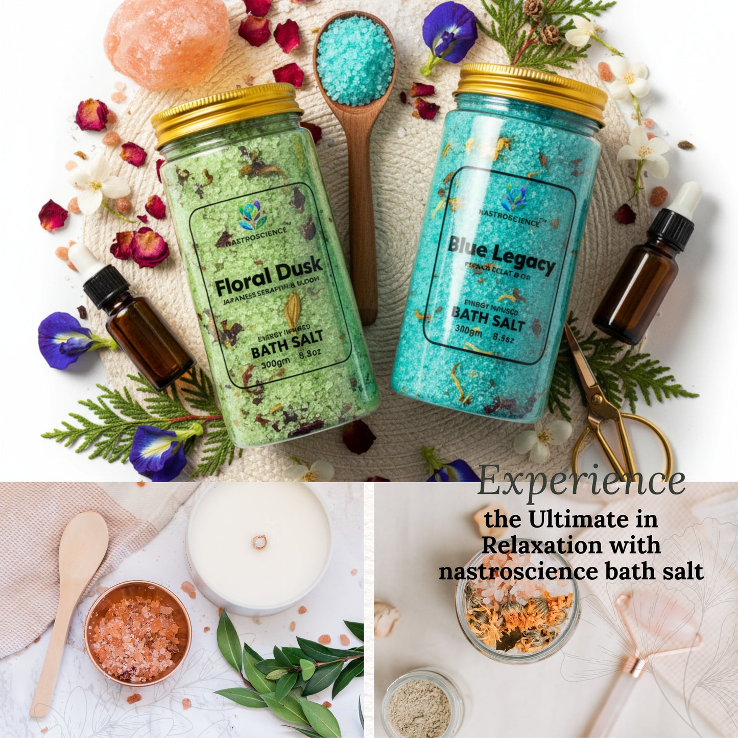Blue Legacy & Floral dusk Energy Infused Bath Salt