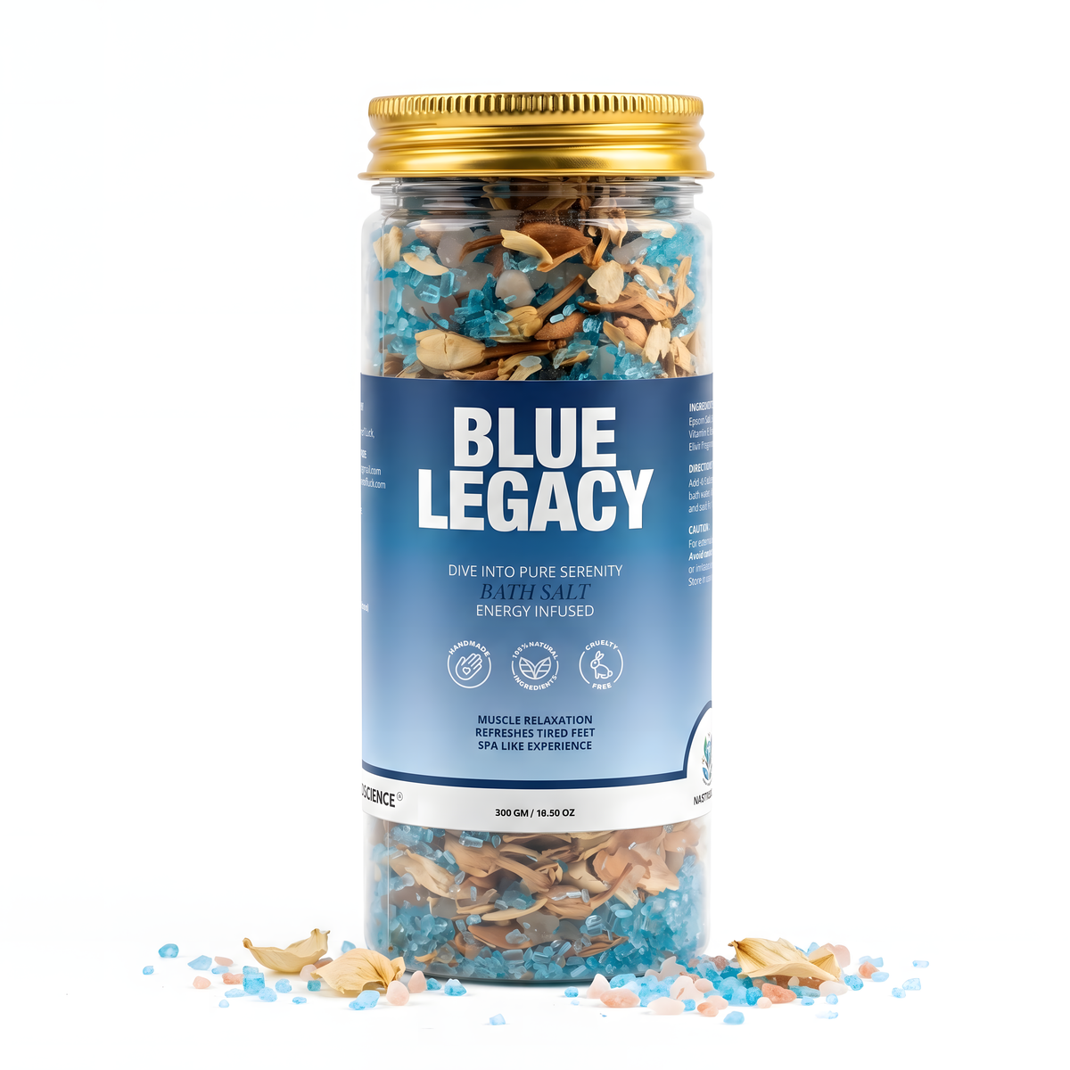 Blue Legacy Bath Salt by Nastroscience