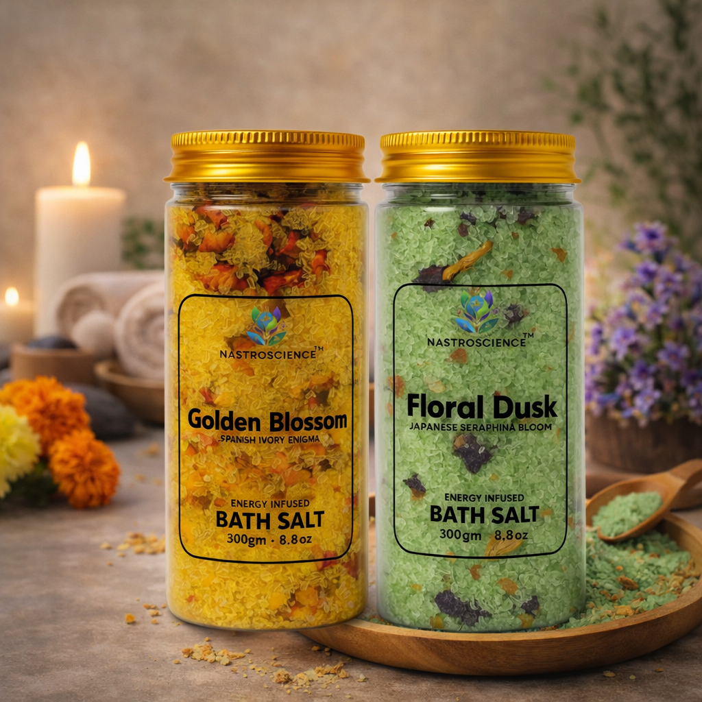 Golden Blossom & Floral dusk Energy Infused Bath Salt