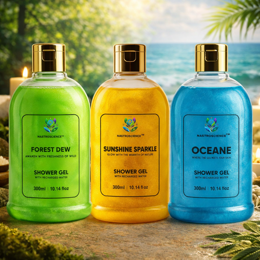Oceane,Forest Dew & Sunshine Sparkle Shower Gel (Pack Of 3)