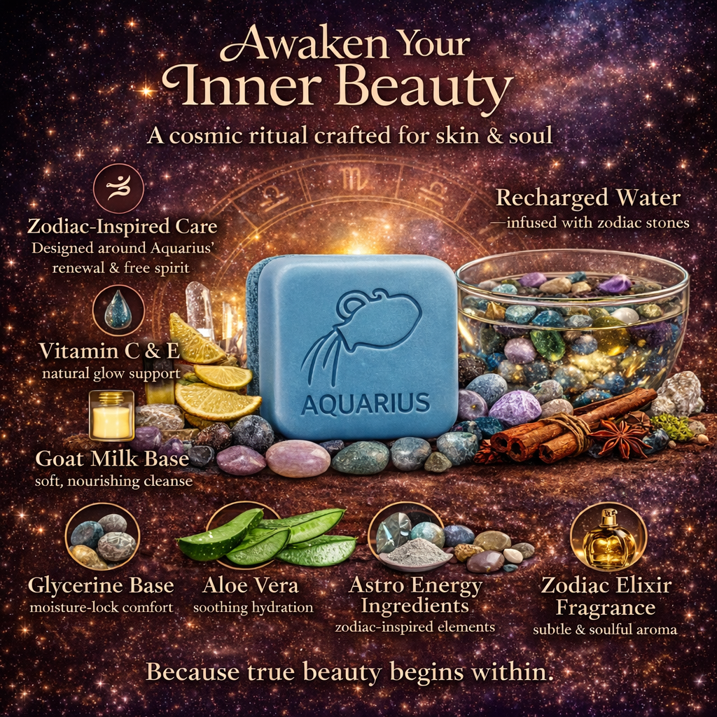 Aquarius Zodiac Soap
