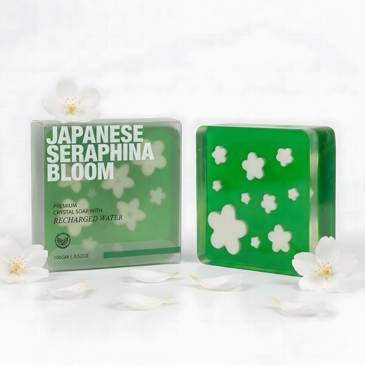 Japanese Seraphina Bloom Crystal Soap by Nastroscience