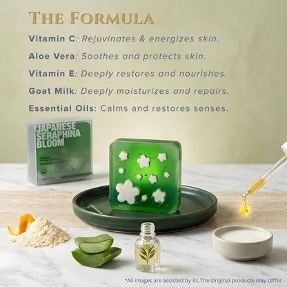 Japanese Seraphina Bloom Crystal Soap - Nastroscience, view 3