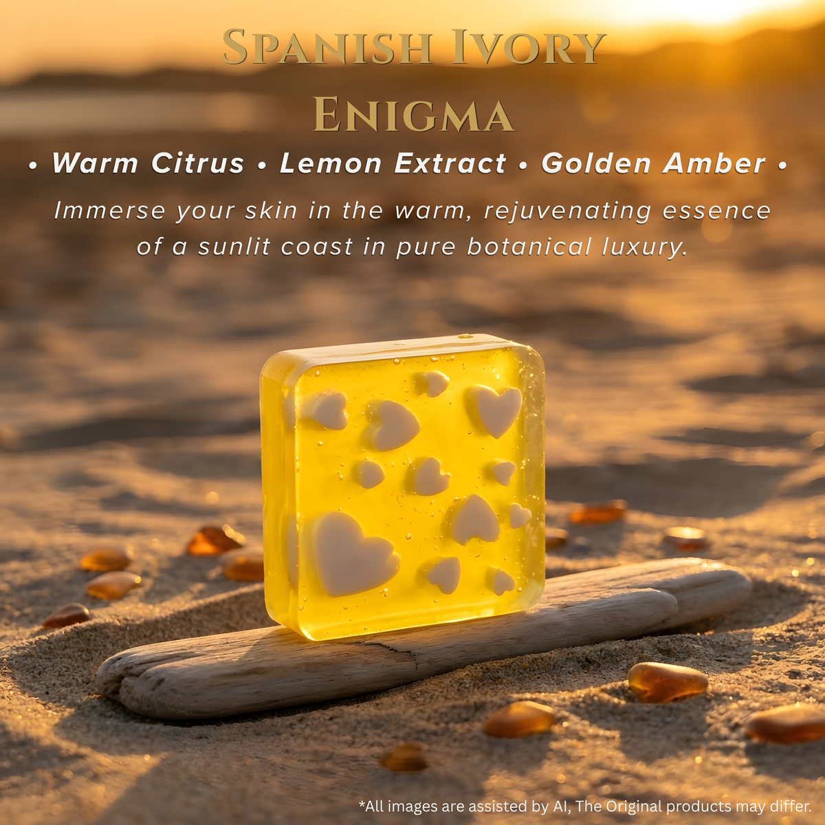 Spanish Ivory Enigma Crystal Soap - Nastroscience, view 2
