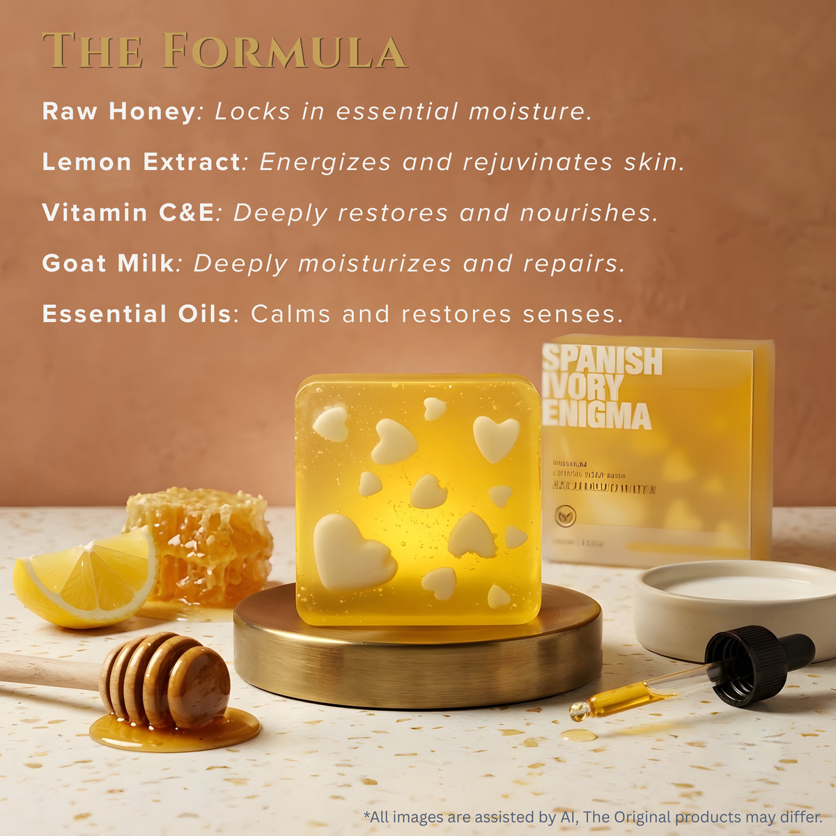 Spanish Ivory Enigma Crystal Soap - Nastroscience, view 3
