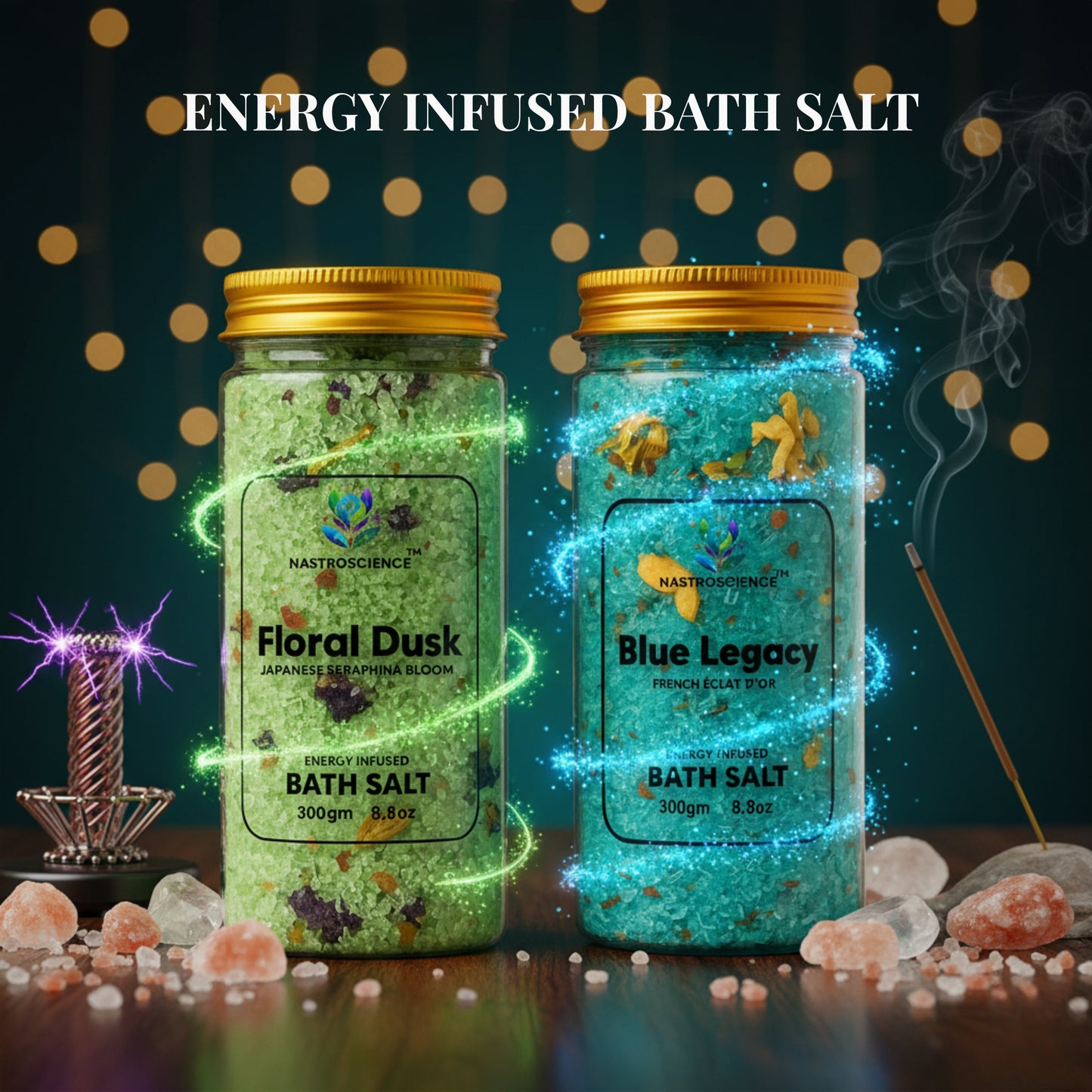Blue Legacy & Floral dusk Energy Infused Bath Salt