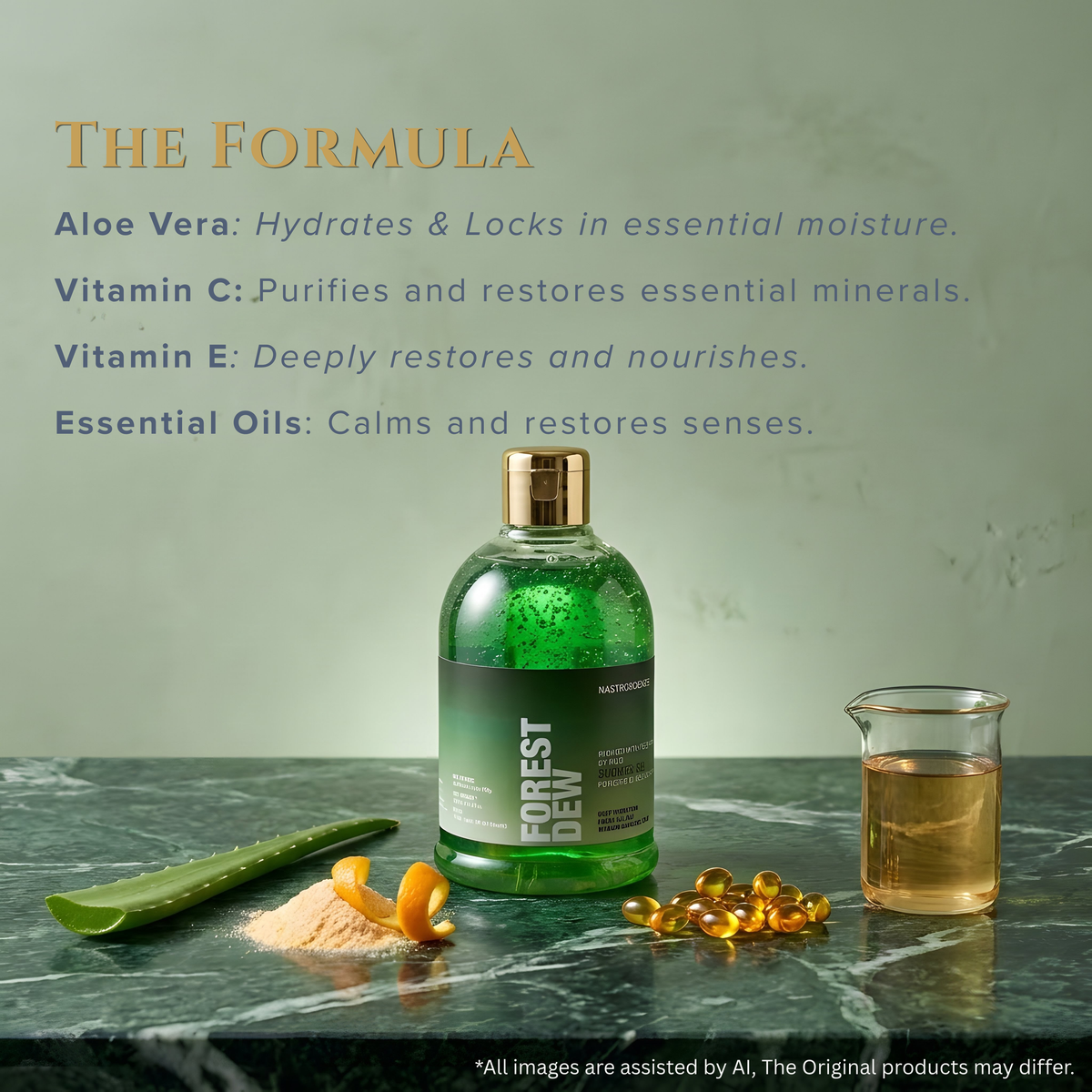 Forest Dew Shower Gel - Nastroscience, view 3