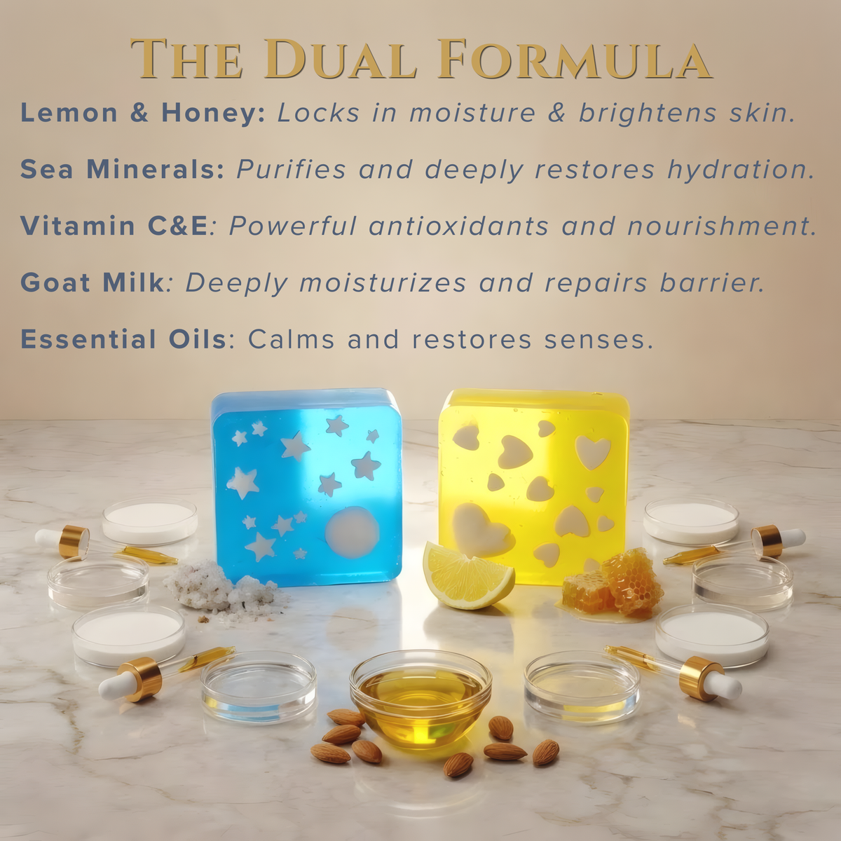 Yellow & Blue Premium Crystal Soap Pack of 2 - view 3
