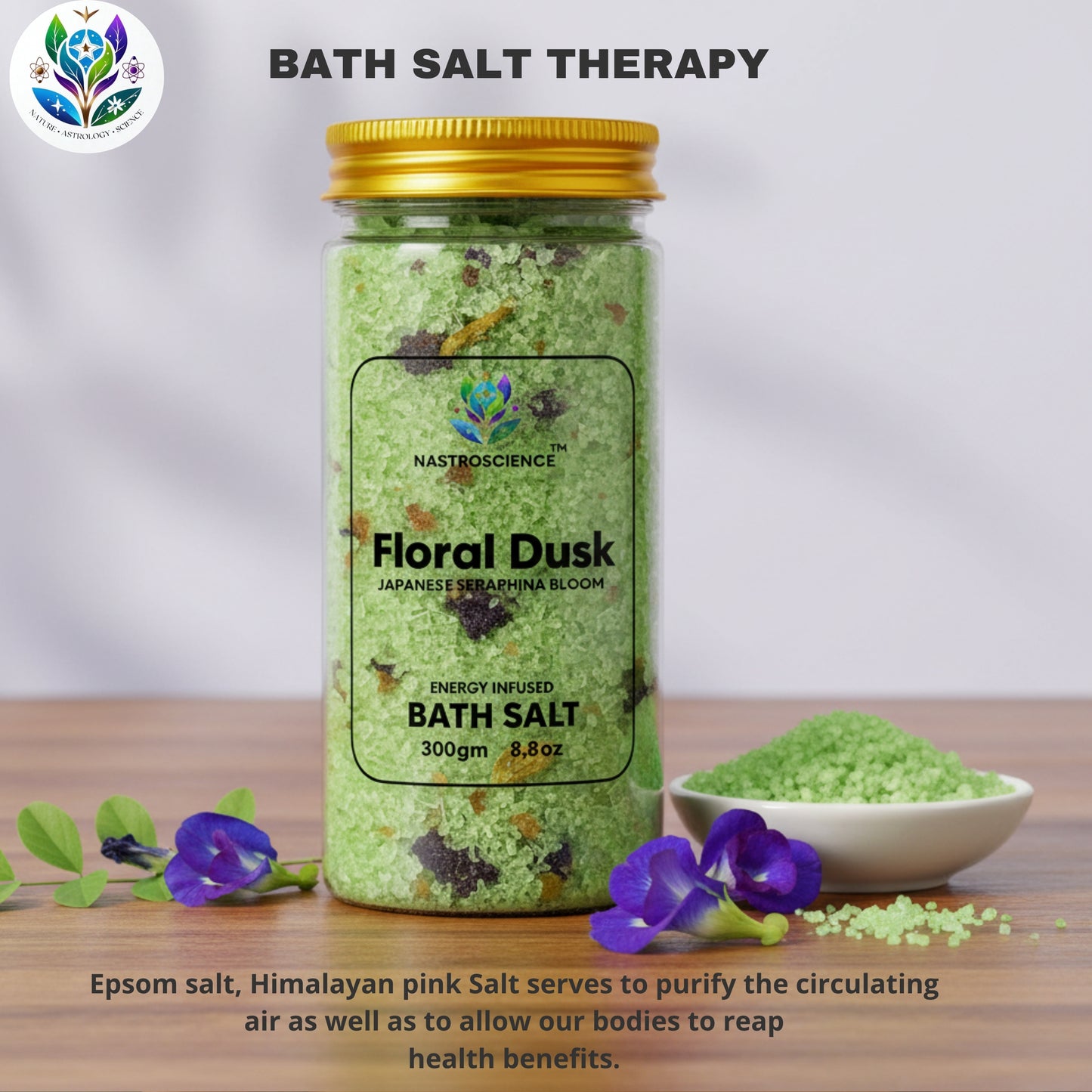 Floral Dusk Energy Infused Bath Salt(Pack of 2)