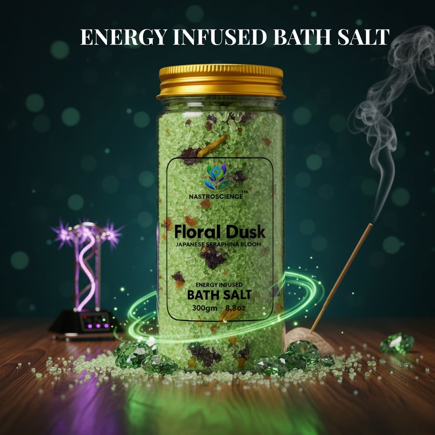 Floral Dusk Energy Infused Bath Salt(Pack of 2)