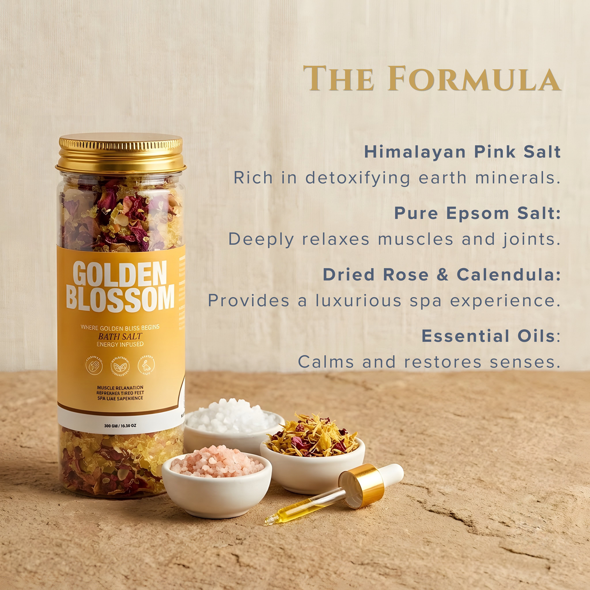 Golden Blossom Bath Salt Pack of 2 - view 3