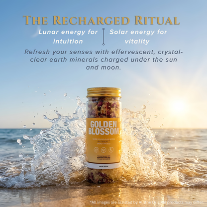 Golden Blossom Bath Salt - Nastroscience, view 4