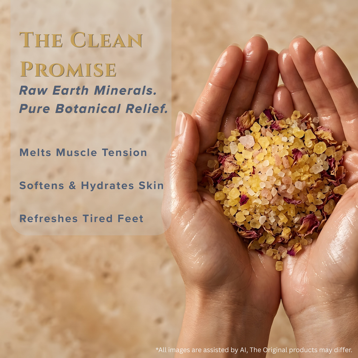 Golden Blossom Bath Salt - Nastroscience, view 5