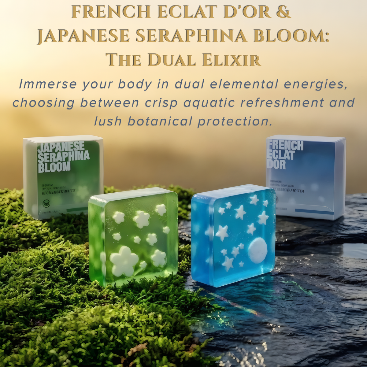 Green & Blue Premium Crystal Soap Pack of 2 - view 2