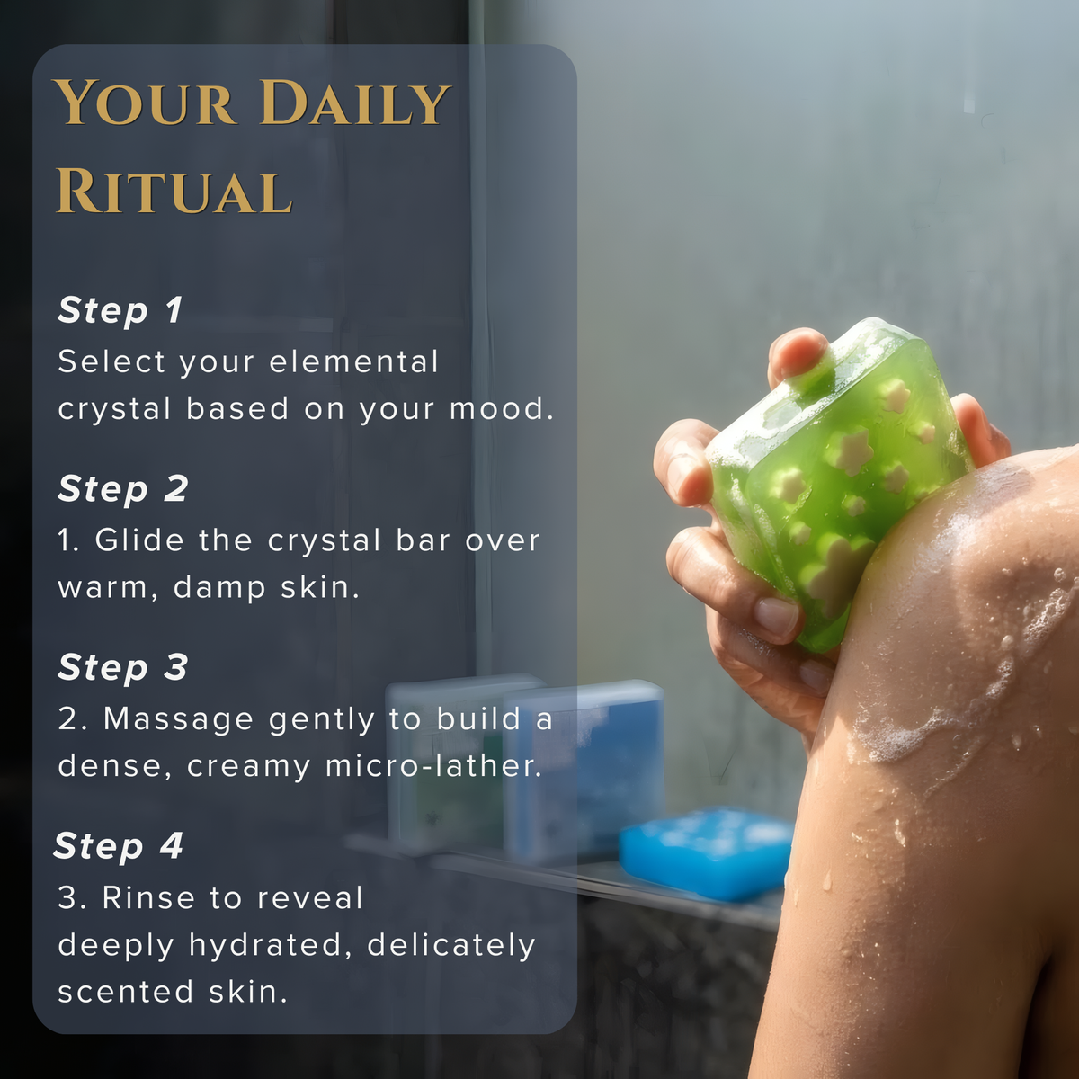 Green & Blue Premium Crystal Soap Pack of 2 - view 6