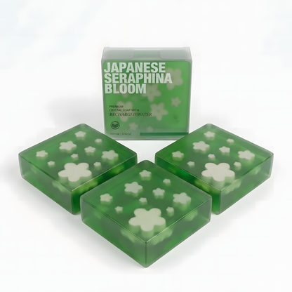 Japanese Seraphina Bloom Crystal Soap Pack of 3 by Nastroscience