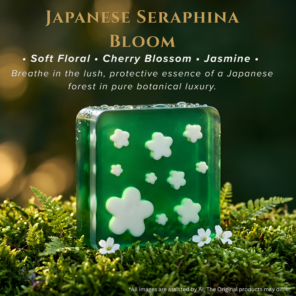 Japanese Seraphina Bloom Crystal Soap - Nastroscience, view 2