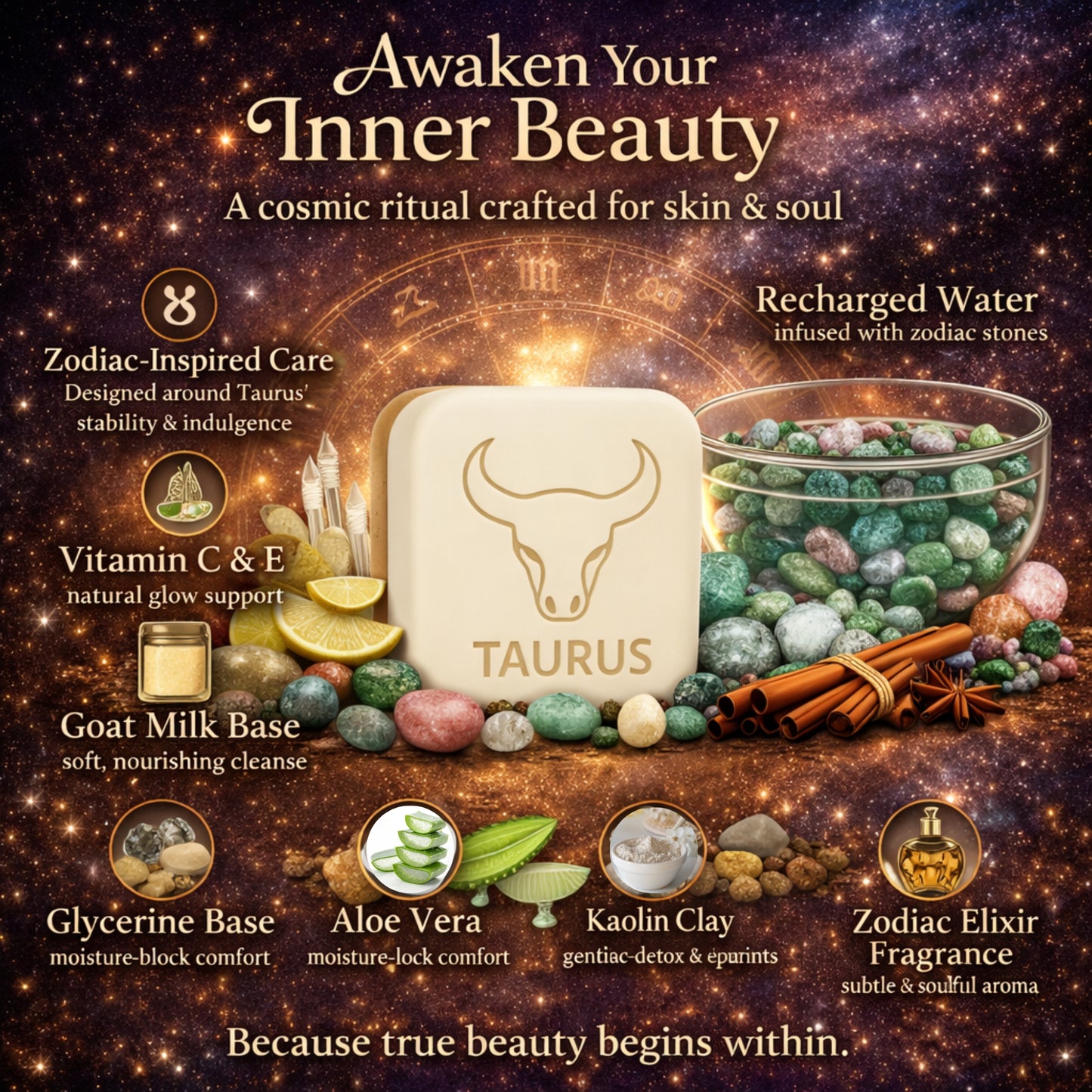 Taurus Zodiac Soap