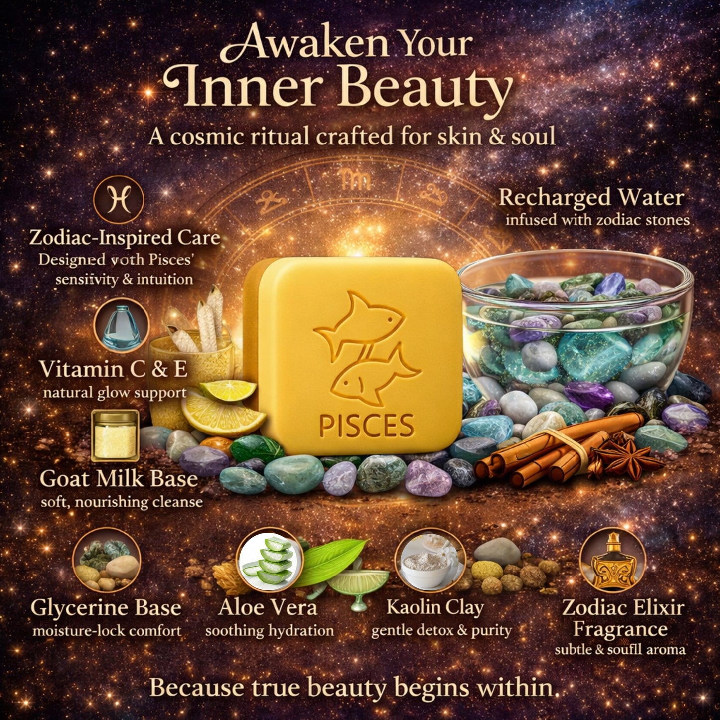 Pisces Zodiac Soap