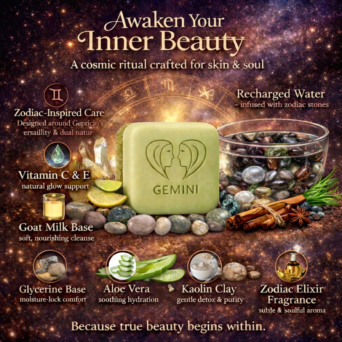 Gemini Zodiac Soap