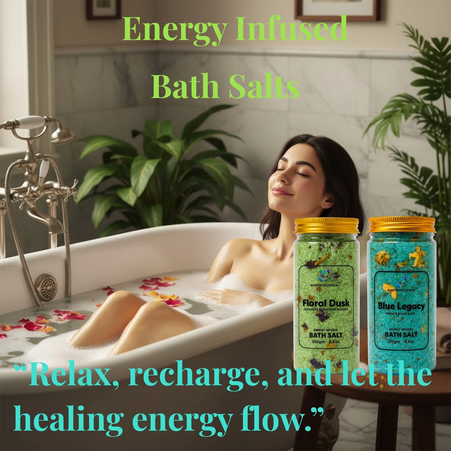Blue Legacy & Floral dusk Energy Infused Bath Salt