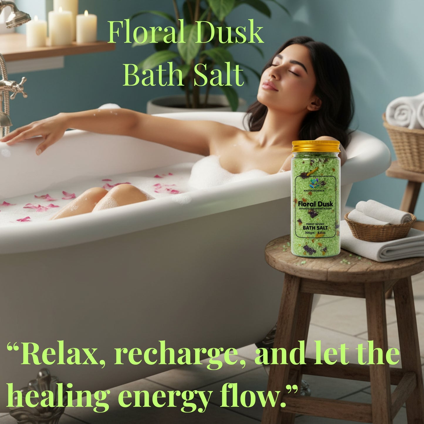 Floral Dusk Energy Infused Bath Salt(Pack of 2)