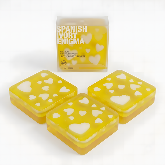 Spanish Ivory Enigma Crystal Soap Pack of 3 by Nastroscience