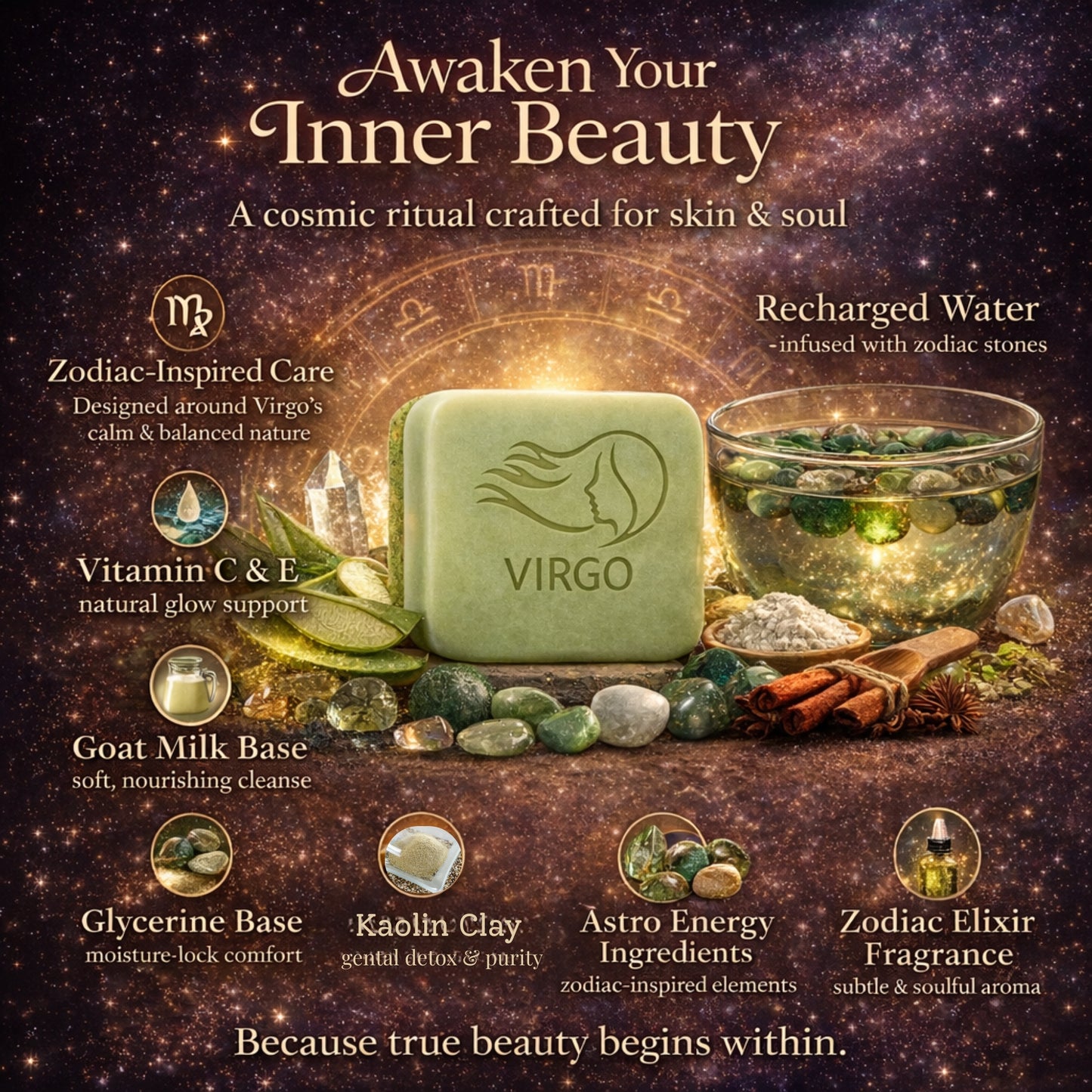 Virgo Zodiac Soap