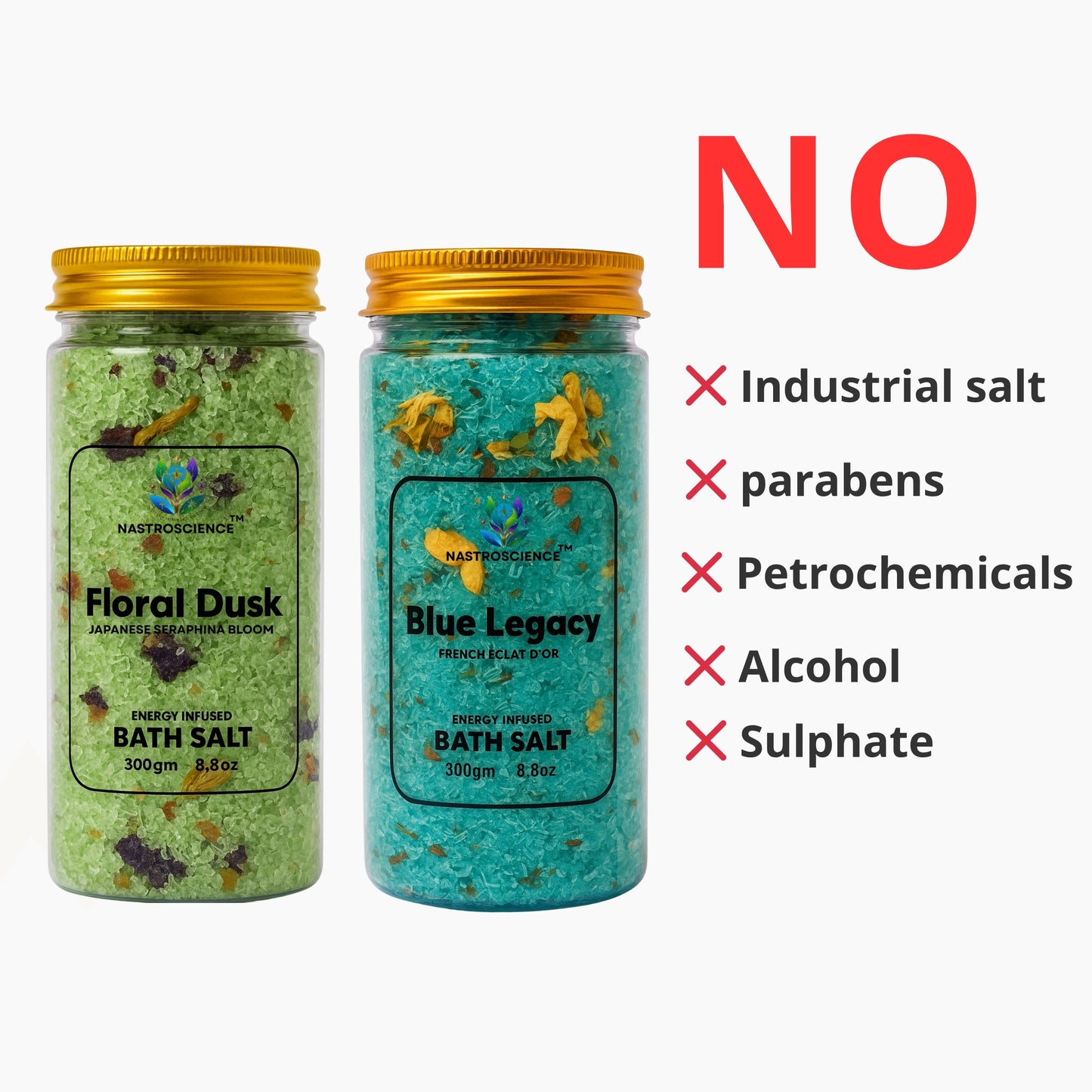 Blue Legacy & Floral dusk Energy Infused Bath Salt