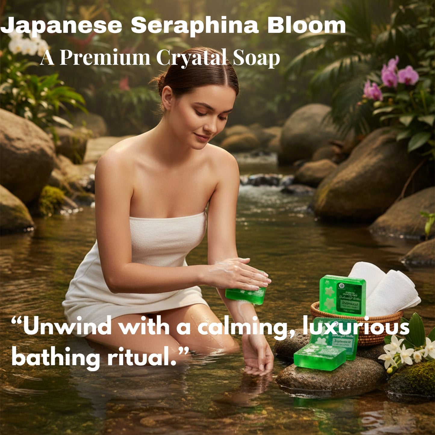 Japanese Seraphina Bloom Crystal Soap