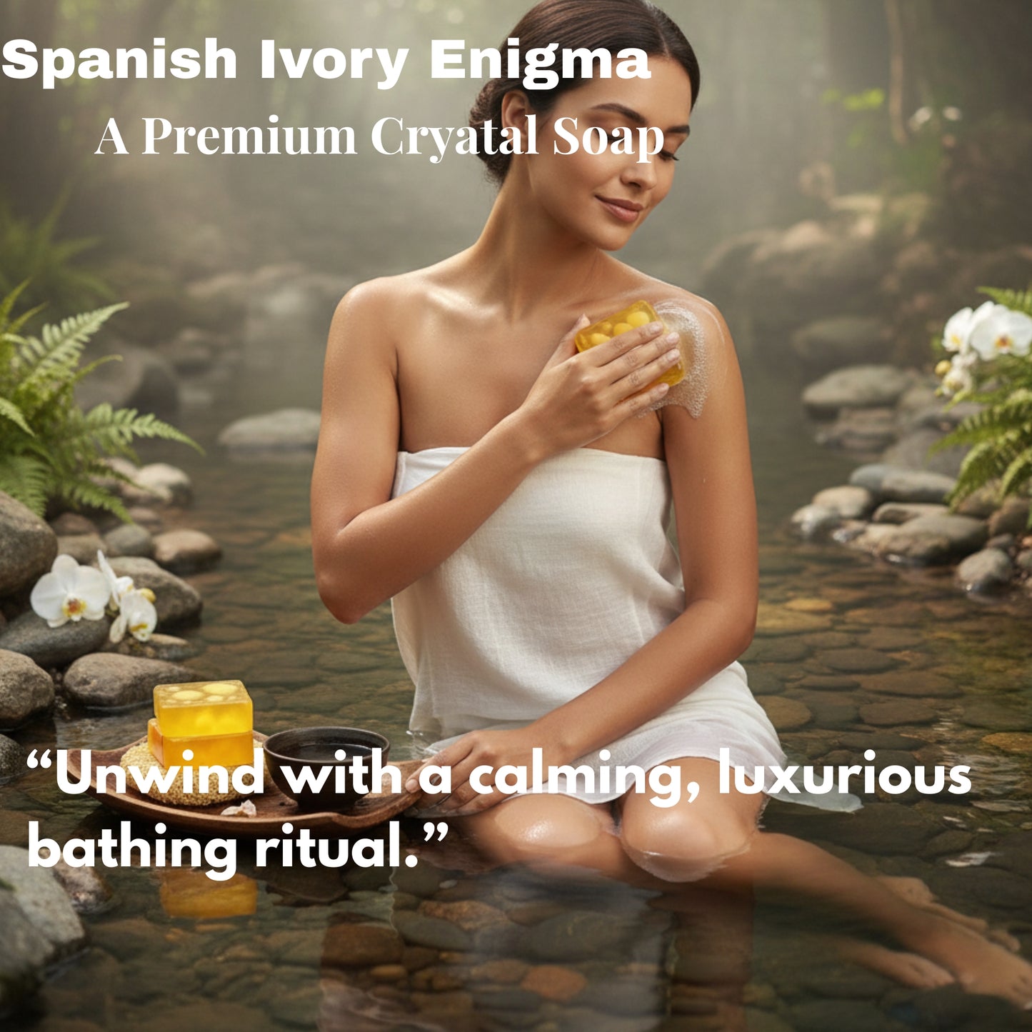Spanish Ivory Enigma Crystal Soap (Pack of 3)