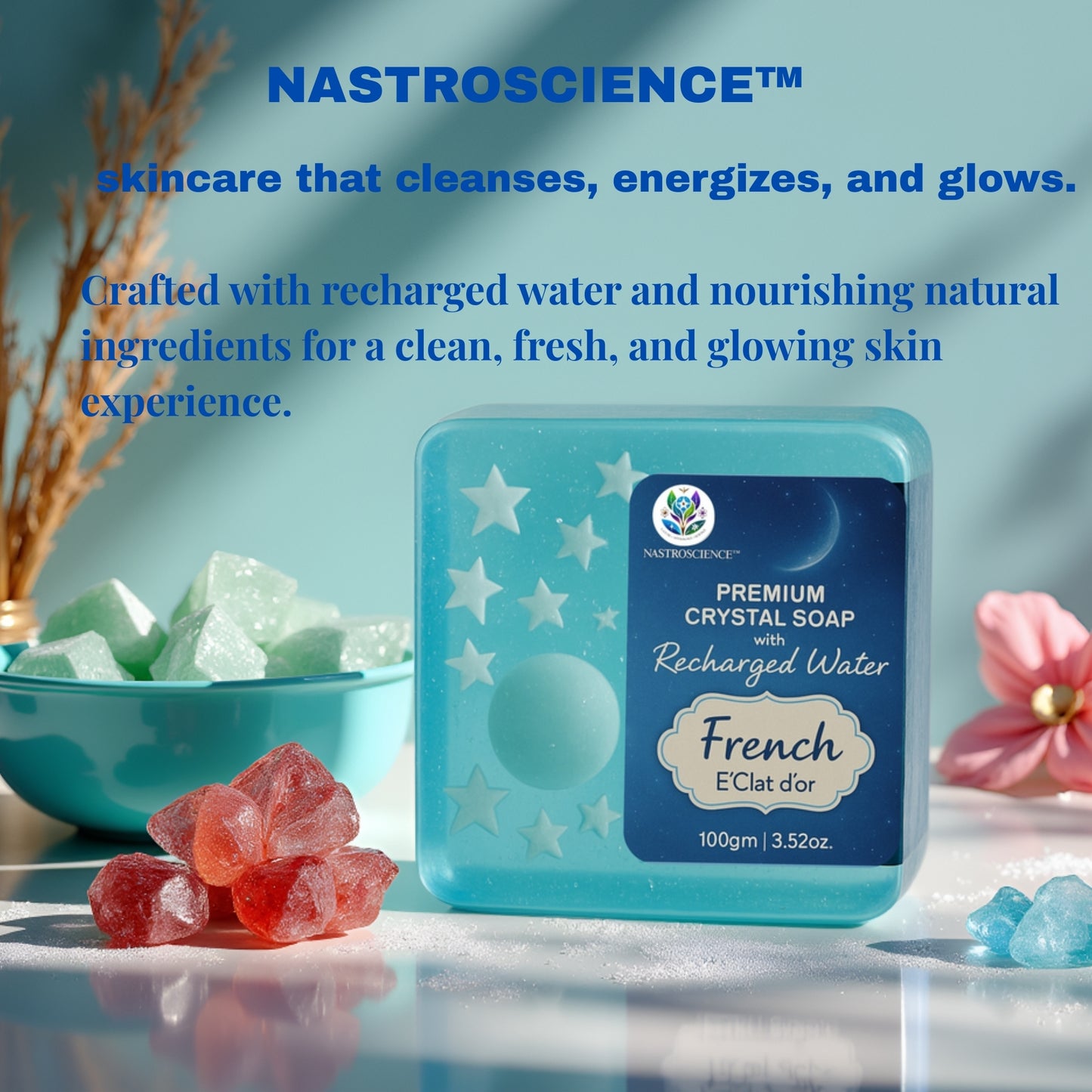 French E'Clat d'or Crystal Soap