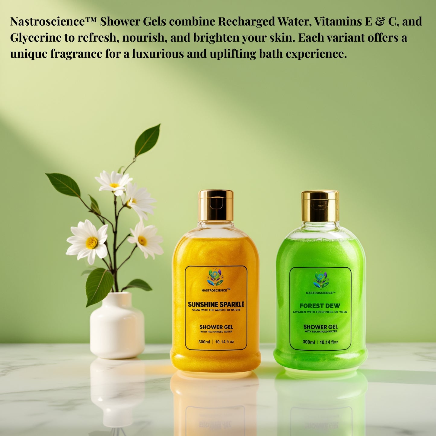 Sunshine Sparkle & Forest Dew Shower Gel (Pack Of 2)