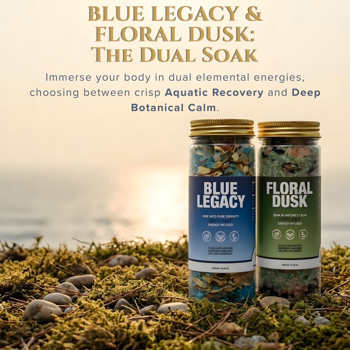 Blue Legacy & Floral Dusk Bath Salt Duo - view 2