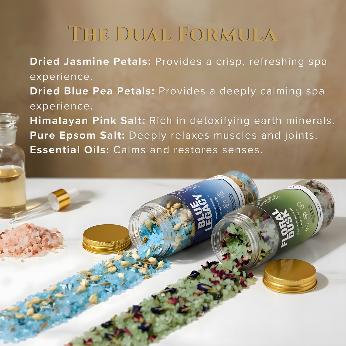 Blue Legacy & Floral Dusk Bath Salt Duo - view 3
