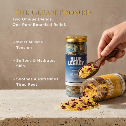 Golden Blossom & Blue Legacy Bath Salt Duo - view 5