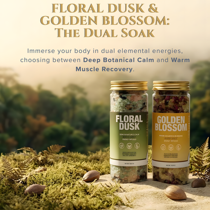 Golden Blossom & Floral Dusk Bath Salt Duo - view 2