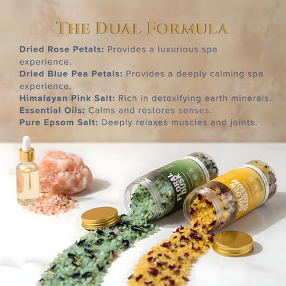 Golden Blossom & Floral Dusk Bath Salt Duo - view 3