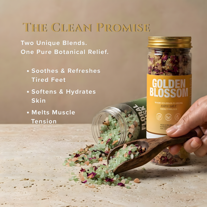 Golden Blossom & Floral Dusk Bath Salt Duo - view 5