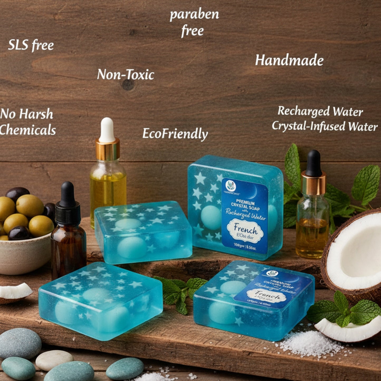 French E'Clat d'or Crystal Soap
