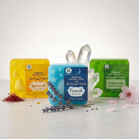 Mix combo of Premium Crystal Soap (Pack of 3)