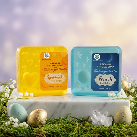 Yellow & Blue Premium Crystal Soap (Pack of 2)