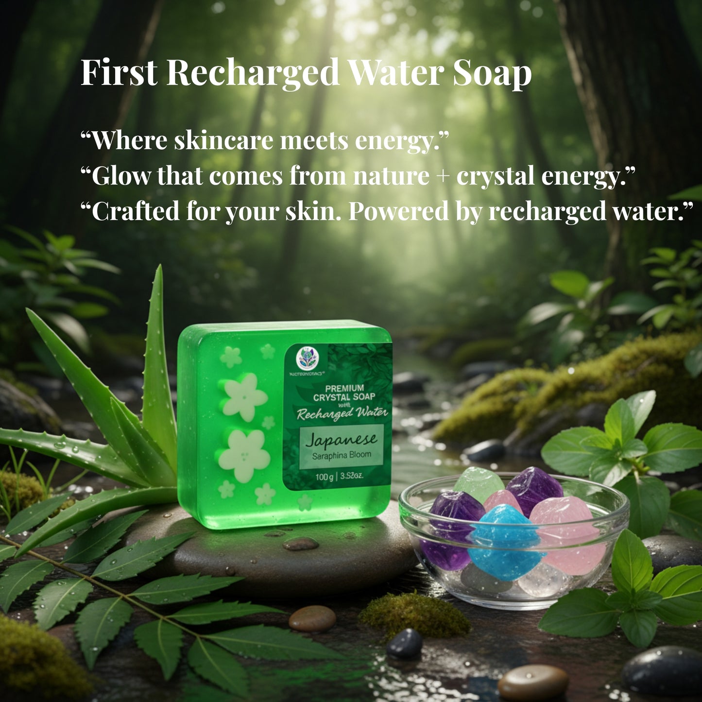 Japanese Seraphina Bloom Crystal Soap