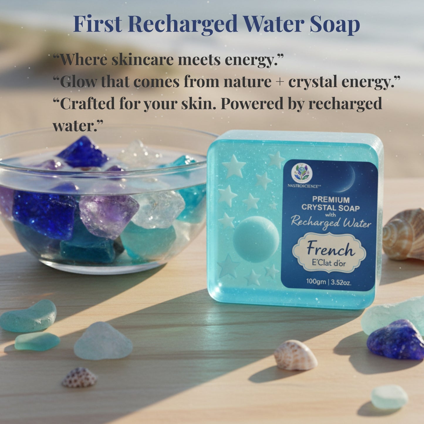 French E'Clat d'or Crystal Soap